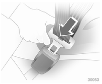 Cintura di sicurezza a tre punti di ancoraggio