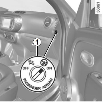 Disattivazione, attivazione airbag passeggero anteriore