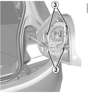 Luci posteriori e laterali (sostituzione delle lampadine) 
