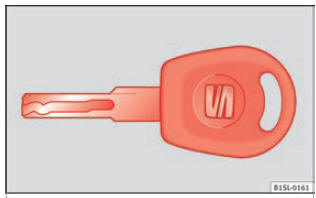 Fig. 102 Chiave meccanica del veicolo