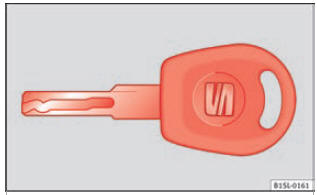 Fig. 97 Chiave meccanica del veicolo